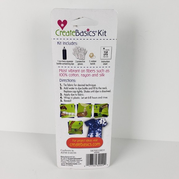 Create Basics BLUE Tie Dye 9 Piece Kit Create Up To 3 Projects - Picture 2 of 2